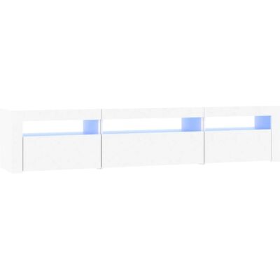 vidaXL 3152738 Witte TV-kast met LED-verlichting - TV meubel vidaXL 3152738 Witte TV-kast met LED-verlichting - TV meubel