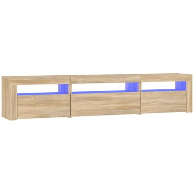 vidaXL TV-Schrank Sonoma Eiche mit LED-Lichtern vidaXL TV-Schrank Sonoma Eiche mit LED-Lichtern