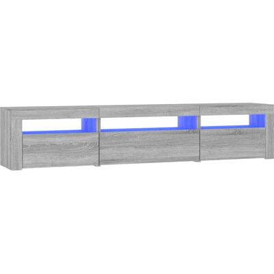 vidaXL TV-skab med LED-lys Grå Sonoma - Mediesystem vidaXL TV-skab med LED-lys Grå Sonoma - Mediesystem