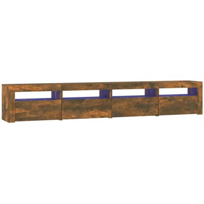 vidaXL TV-Schrank Räuchereiche LED-Beleuchtung - TV-Möbel vidaXL TV-Schrank Räuchereiche LED-Beleuchtung - TV-Möbel