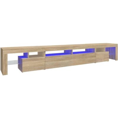 vidaXL Sonoma Eiche 260x36,5x40 cm TV-Schrank - LED-Lichter vidaXL Sonoma Eiche 260x36,5x40 cm TV-Schrank - LED-Lichter