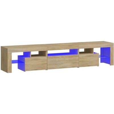 vidaXL TV-Schrank Sonoma Eiche 200x36,5x40 cm mit LED-Beleuchtung vidaXL TV-Schrank Sonoma Eiche 200x36,5x40 cm mit LED-Beleuchtung