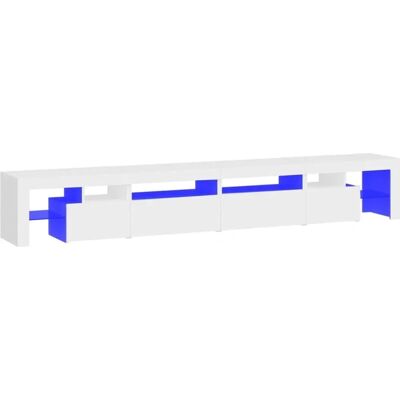 vidaXL Weißer TV-Schrank 260x36.5x40 cm mit LED-Lichtern - Medienmöbel vidaXL Weißer TV-Schrank 260x36.5x40 cm mit LED-Lichtern - Medienmöbel
