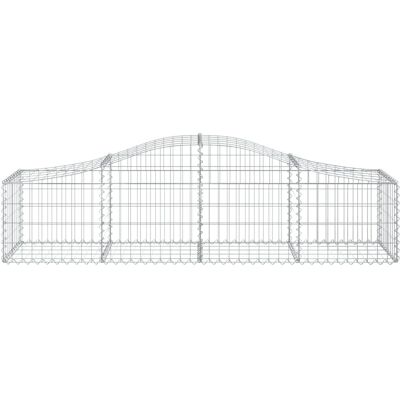 vidaXL Bogenförmiger Gabionenkorb 200x50x40/60 cm Verzinktes Eisen - Gabionenkorb vidaXL Bogenförmiger Gabionenkorb 200x50x40/60 cm Verzinktes Eisen - Gabionenkorb