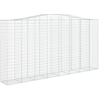 vidaXL Arched Gabion Basket 400x50x200/220 cm Steel Garden Wall vidaXL Arched Gabion Basket 400x50x200/220 cm Steel Garden Wall
