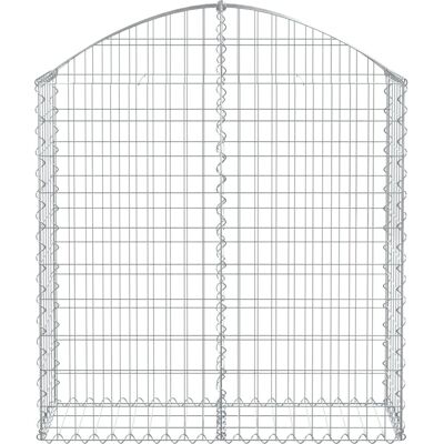 vidaXL Gewölbte Gabionenkorb 100x30x100/120 cm Verzinktes Eisen vidaXL Gewölbte Gabionenkorb 100x30x100/120 cm Verzinktes Eisen