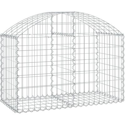 vidaXL Bogenförmiges Gabionenkorb 100x50x60/80 cm - Gabionenkorb vidaXL Bogenförmiges Gabionenkorb 100x50x60/80 cm - Gabionenkorb
