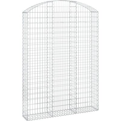 vidaXL Boogvormige gabionenmand 150x30x200/220 cm Verzinkt ijzer vidaXL Boogvormige gabionenmand 150x30x200/220 cm Verzinkt ijzer