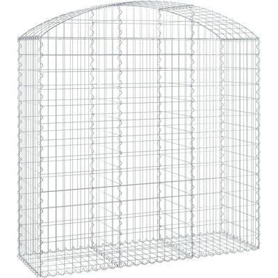 vidaXL Boogvormige Gabionenmand - Gevernijst IJzer, 150x50x140/160 cm vidaXL Boogvormige Gabionenmand - Gevernijst IJzer, 150x50x140/160 cm