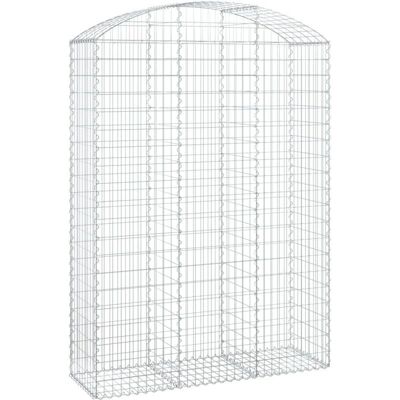 vidaXL Verzinktes Eisen Bogen-Gabionen 150x50x200/220 cm vidaXL Verzinktes Eisen Bogen-Gabionen 150x50x200/220 cm