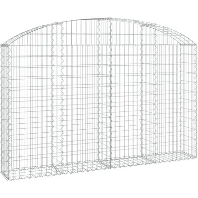 vidaXL Gegalvaniseerd ijzeren bogen gabionmand - Tuin decoratie vidaXL Gegalvaniseerd ijzeren bogen gabionmand - Tuin decoratie