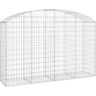 Boogvormige gabionenmand 200x50x120/140 cm Gegalvaniseerd ijzer - Tuinmuur Boogvormige gabionenmand 200x50x120/140 cm Gegalvaniseerd ijzer - Tuinmuur