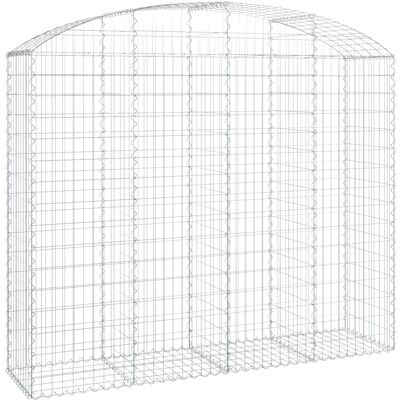 vidaXL Bogen-Gabionen 200x50x160/180 cm Verzinkter Eisenkorb vidaXL Bogen-Gabionen 200x50x160/180 cm Verzinkter Eisenkorb