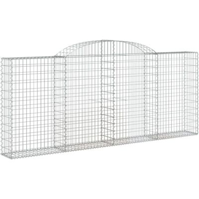 vidaXL Bogenförmiger Gabionenkorb 300x30x120/140 cm - Gabionenkorb vidaXL Bogenförmiger Gabionenkorb 300x30x120/140 cm - Gabionenkorb