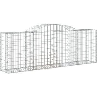 vidaXL Bogenförmiger Gabionenkorb - Gartendekoration Steinzäune vidaXL Bogenförmiger Gabionenkorb - Gartendekoration Steinzäune
