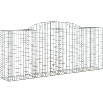 vidaXL Bogen-Gabionenkorb 300x50x120/140 cm Verzinktes Eisen vidaXL Bogen-Gabionenkorb 300x50x120/140 cm Verzinktes Eisen