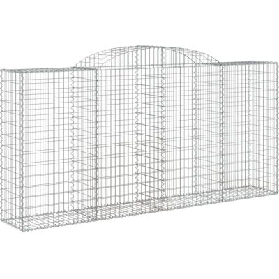 vidaXL Bogenförmiger Gabionenkorb 300x50x140/160 cm Verzinktes Eisen vidaXL Bogenförmiger Gabionenkorb 300x50x140/160 cm Verzinktes Eisen