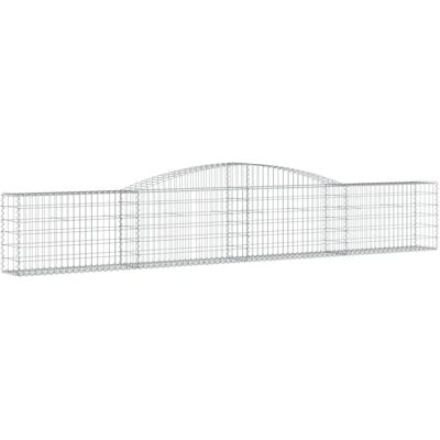 vidaXL Bogenförmiger Gabionenkorb 400x30x60/80 cm Verzinktes Eisen vidaXL Bogenförmiger Gabionenkorb 400x30x60/80 cm Verzinktes Eisen