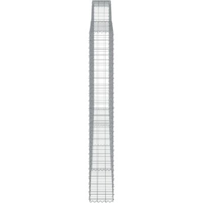 vidaXL Bogenförmiger Gabionenkorb 400x30x220/240 cm Verzinktes Eisen vidaXL Bogenförmiger Gabionenkorb 400x30x220/240 cm Verzinktes Eisen