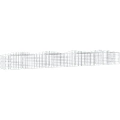 vidaXL Boogvormige gabion verhoogd bed gaas draad steen vidaXL Boogvormige gabion verhoogd bed gaas draad steen