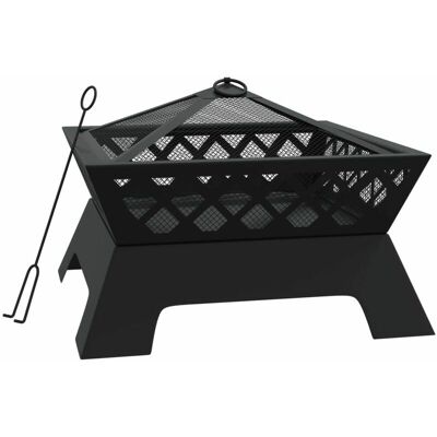 vidaXL Hogareño con Hacha y Palo - 50 cm XXL Acero - Chimenea vidaXL Hogareño con Hacha y Palo - 50 cm XXL Acero - Chimenea