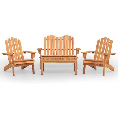 VidaXL Gartenmöbel-Set - Akazie 5-tlg. Adirondack Stil VidaXL Gartenmöbel-Set - Akazie 5-tlg. Adirondack Stil