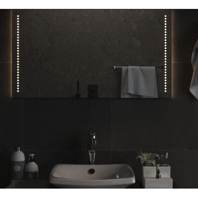 vidaXL LED-Badspiegel 50x90 cm - Badezimmer Spiegel vidaXL LED-Badspiegel 50x90 cm - Badezimmer Spiegel