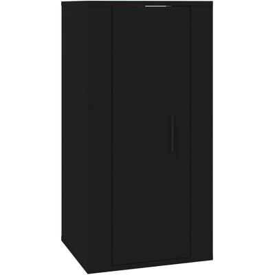vidaXL 816673 Meuble TV Murale Noir - Meuble TV - Publicité vidaXL 816673 Meuble TV Murale Noir - Meuble TV - Publicité