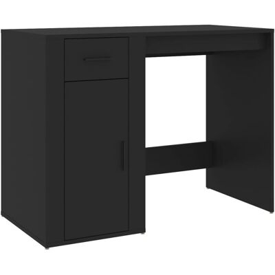 vidaXL Schwarzer Tisch aus Engineered Holz - Büro & Studium vidaXL Schwarzer Tisch aus Engineered Holz - Büro & Studium