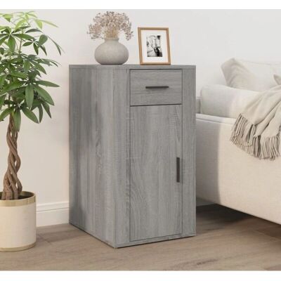 vidaXL Graues Sonoma Schreibtischschrank - Sperrholz Home Office Aufbewahrung vidaXL Graues Sonoma Schreibtischschrank - Sperrholz Home Office Aufbewahrung