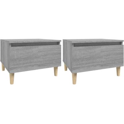 vidaXL 819513 Graues Sonoma Beistelltisch - Beistelltisch vidaXL 819513 Graues Sonoma Beistelltisch - Beistelltisch
