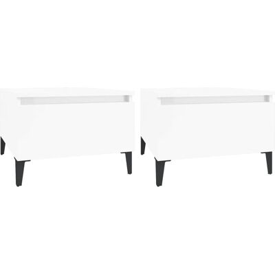 vidaXL 819521 Hochglanz Weiße Beistelltische Set - Kaffee/Seiten Tisch vidaXL 819521 Hochglanz Weiße Beistelltische Set - Kaffee/Seiten Tisch