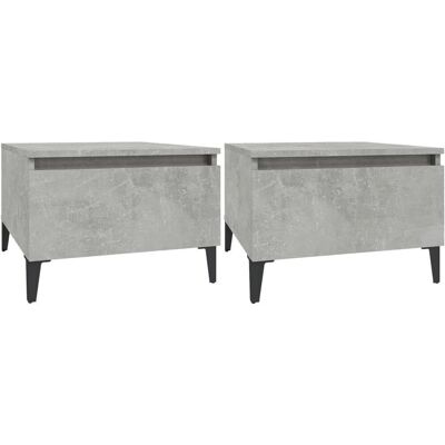 vidaXL 819525 Betonggrau Kaffee Neben-/Endtisch - Beistelltisch vidaXL 819525 Betonggrau Kaffee Neben-/Endtisch - Beistelltisch