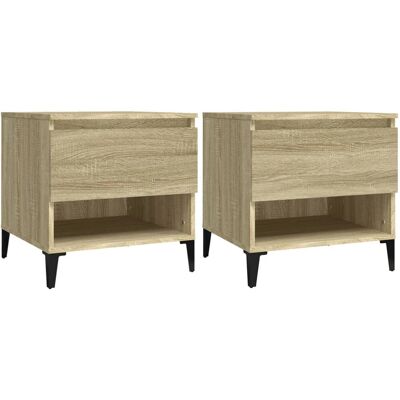 vidaXL Sonoma Eiche Couchtisch - Beistelltisch vidaXL Sonoma Eiche Couchtisch - Beistelltisch