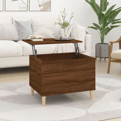 vidaXL Braun Eichen Couchtisch - Sperrholz - 60x44,5x45 cm vidaXL Braun Eichen Couchtisch - Sperrholz - 60x44,5x45 cm