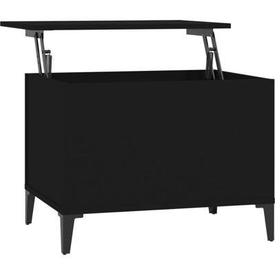 vidaXL Couchtisch Schwarz 60x44,5x45 cm Holzwerkstoff vidaXL Couchtisch Schwarz 60x44,5x45 cm Holzwerkstoff