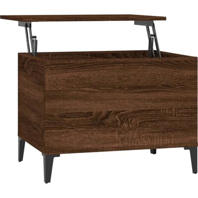 Table basse Chêne Marron - Bois d'Ingénierie - 60x44.5x45 cm - Publicité Table basse Chêne Marron - Bois d'Ingénierie - 60x44.5x45 cm - Publicité