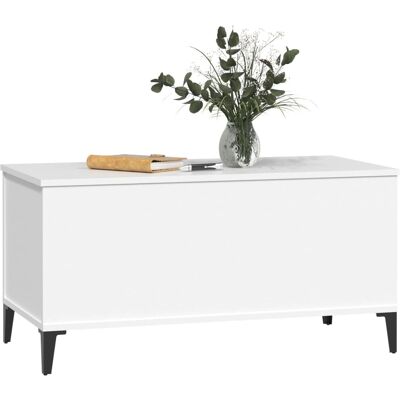 vidaXL Weiße Engineered-Holz Couchtisch - Beistelltisch vidaXL Weiße Engineered-Holz Couchtisch - Beistelltisch