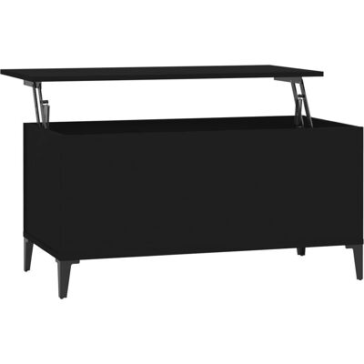 vidaXL 819589 Schwarzer Couchtisch mit Hubdeckel - Beistelltisch vidaXL 819589 Schwarzer Couchtisch mit Hubdeckel - Beistelltisch