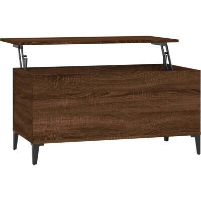 Table de salon vidaXL Chêne marron - Bois contrecollé 90x44.5x45cm - Publicité Table de salon vidaXL Chêne marron - Bois contrecollé 90x44.5x45cm - Publicité
