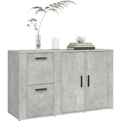 vidaXL Sailyka betoninharmaa 100x33x59,5 cm Käsitelty vanerirakenne - Säilytyskaappi, Vapaa-aika, Harmaa vidaXL Sailyka betoninharmaa 100x33x59,5 cm Käsitelty vanerirakenne - Säilytyskaappi, Vapaa-aika, Harmaa