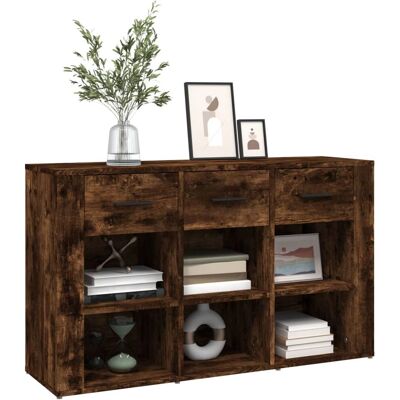 vidaXL Savunmokattu tammi sivupöytä - Sideboard - Savunmokattu tammi - Kattoplatta vidaXL Savunmokattu tammi sivupöytä - Sideboard - Savunmokattu tammi - Kattoplatta