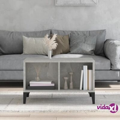 vidaXL Harmaa betoninen sohvapöytä 60x50x36,5 cm säilytystilalla vidaXL Harmaa betoninen sohvapöytä 60x50x36,5 cm säilytystilalla