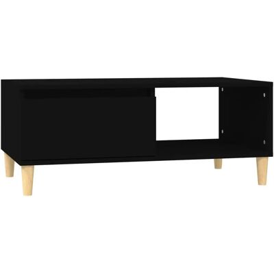vidaXL 821045 Couchtisch Schwarz 90x50x36.5 cm Spanplatte - Coffee Table vidaXL 821045 Couchtisch Schwarz 90x50x36.5 cm Spanplatte - Coffee Table