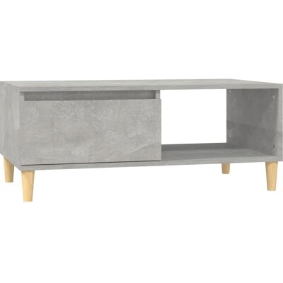 vidaXL 821048 Couchtisch Beton Grau Holz - Coffee Table vidaXL 821048 Couchtisch Beton Grau Holz - Coffee Table