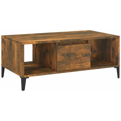 vidaXL 821073 Esstisch aus geräucherter Eiche - Couchtisch vidaXL 821073 Esstisch aus geräucherter Eiche - Couchtisch