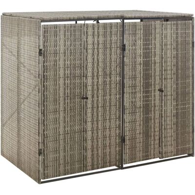 Abri à poubelles double vidaXL - Rangement étanche pour 2 poubelles - Publicité Abri à poubelles double vidaXL - Rangement étanche pour 2 poubelles - Publicité