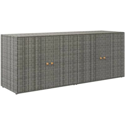 armoire de rangement de jardin vidaXL - Gris, Poly rotin, 198x55.5x80 cm - Publicité armoire de rangement de jardin vidaXL - Gris, Poly rotin, 198x55.5x80 cm - Publicité