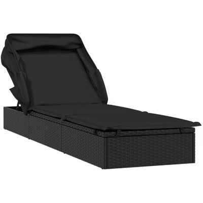 VidaXL Loungestoel buiten - Weerbestendig PE rotan VidaXL Loungestoel buiten - Weerbestendig PE rotan