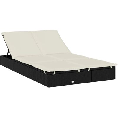 vidaXL Outdoor Lounge Chair - Wetterfester PE Rattan - Verstellbarer Rücken vidaXL Outdoor Lounge Chair - Wetterfester PE Rattan - Verstellbarer Rücken